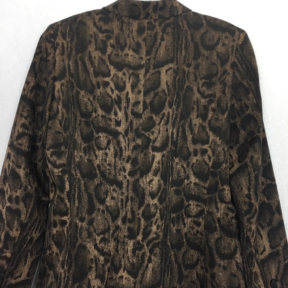 Lafayette 148 New York Leopard Wool Blazer Jacket - Picture 6 of 8